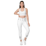 Crossover leggings with pockets