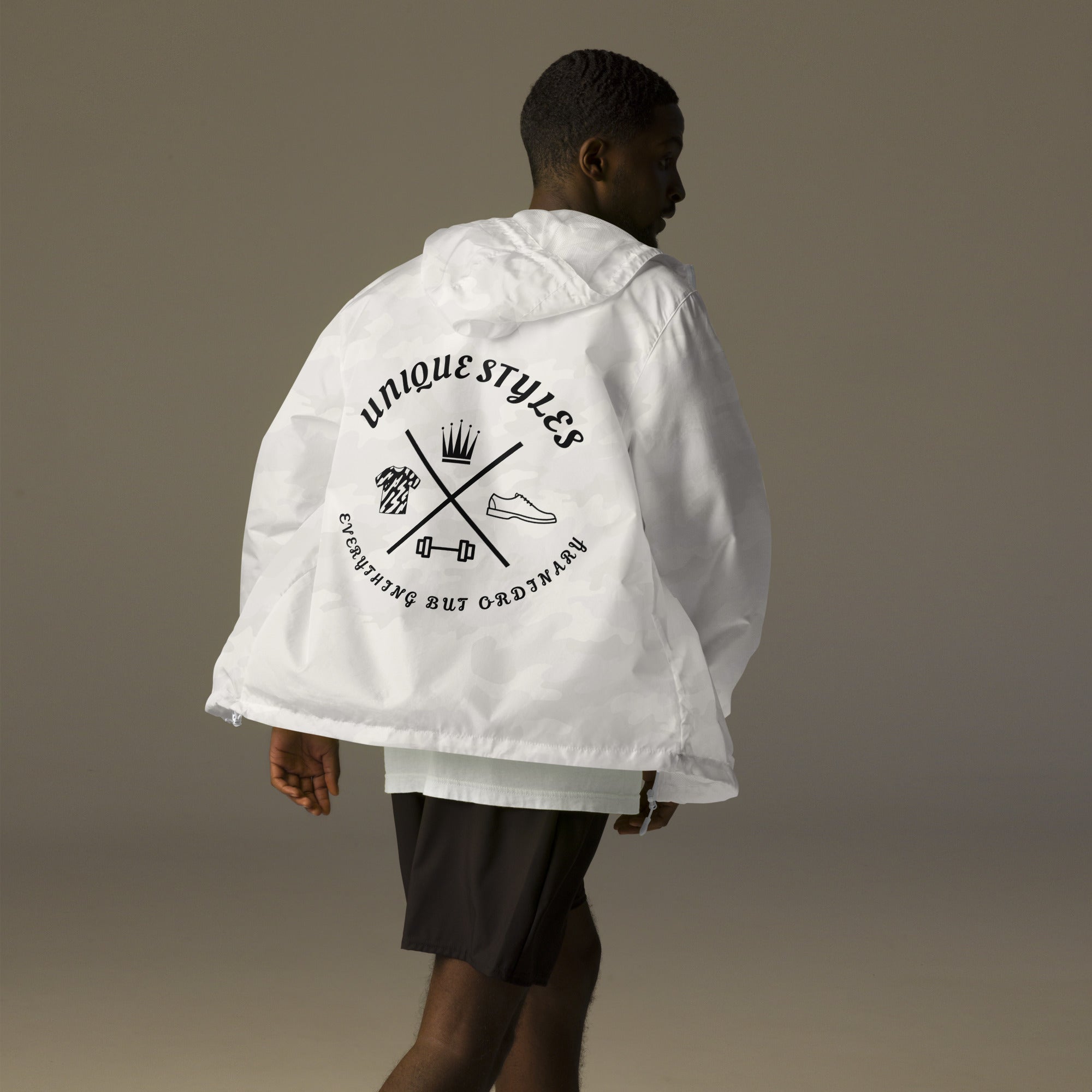 Unisex lightweight zip up windbreaker